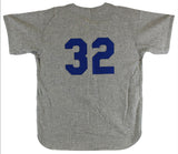 Dodgers Sandy Koufax Signed Grey Mitchell & Ness Jersey Auto Graded 9! BAS & MLB