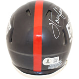 Harry Carson Autographed New York Giants Mini Helmet TB Beckett Witness 51149