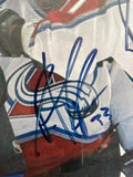Ray Bourque & Patrick Roy Avalanche Autographed 8x10 Photo w/ Plaque JSA COA