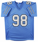 UNC Lawrence Taylor Authentic Signed Light Blue Pro Style Jersey BAS Witnessed