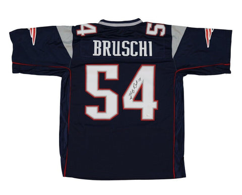 Tedy Bruschi Signed New England Patriots Jersey (JSA COA) 3xSuper Bowl Champion