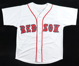 Johnny Damon Signed Boston Red Sox Home Jersey (Beckett) 2xSeries Champ 04 & 09