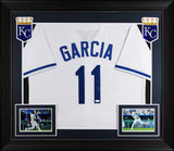 Maikel Garcia Authentic Signed White Pro Style Framed Jersey Autographed JSA