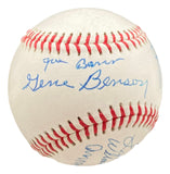 Negro League Legends Multi Signed Baseball 7 Signatures BAS AC22527