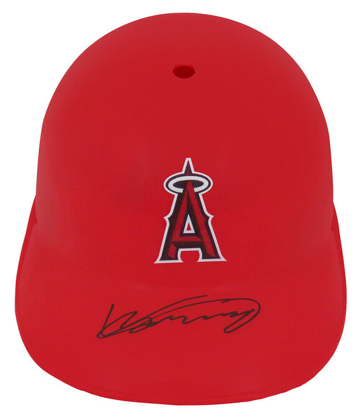Vladimir Guerrero Sr Signed Angels Souvenir Rep Batting Helmet - (SCHWARTZ COA)