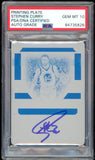 2019 Panini National Treasures Plate 1/1 Stephen Curry PSA/DNA Auto GEM MINT 10