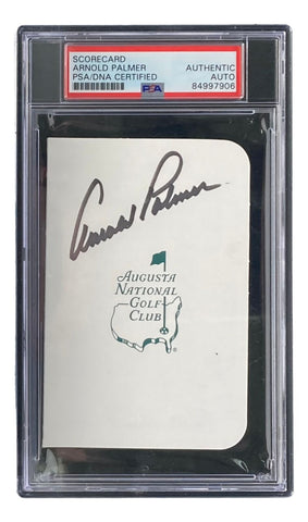 Arnold Palmer Signed Augusta National Scorecard PSA/DNA