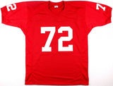 Dan Dierdorf Signed St Louis Cardinal Jersey "HOF 96" (JSA COA) 6xPro Bowl OLine