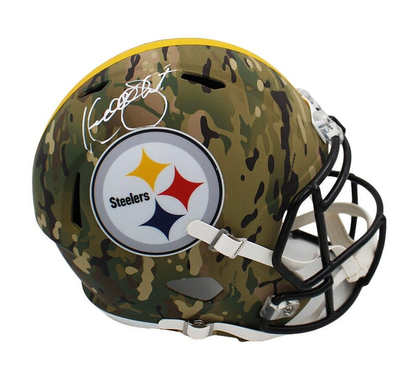 Kordell Stewart Signed Pittsburgh Steelers Speed Full Size Camo NFL Helmet
