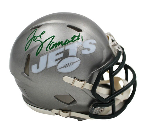 Joe Namath Signed New York Jets Speed Flash NFL Mini Helmet