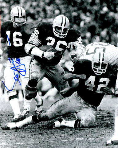 Packers QB SCOTT HUNTER Signed 8x10 AUTO Photo #2 w/ John Brockington