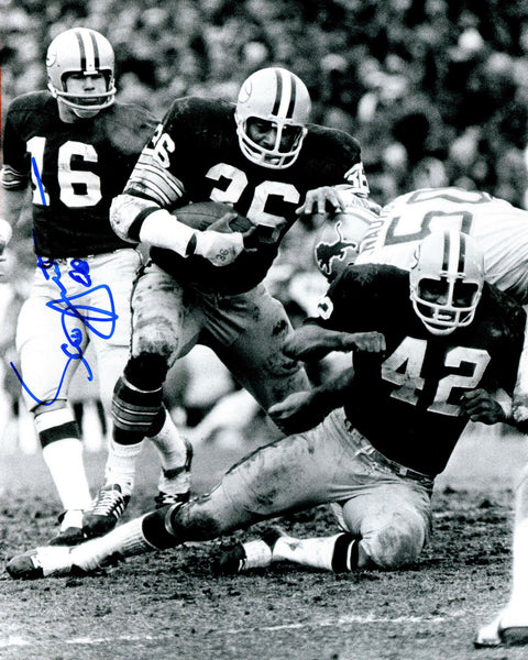 Packers QB SCOTT HUNTER Signed 8x10 AUTO Photo #2 w/ John Brockington