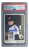 Charlie Sheen Signed Major League Stare Trading Card PSA/DNA Gem MT 10