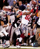 Mario Menningham NY Giants Signed Super Bowl XLVI 8x10 Photo Steiner XHC125
