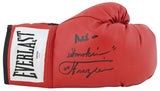 Muhammad Ali & Joe Frazier Signed Red Everlast Boxing Glove PSA/DNA #AA84100