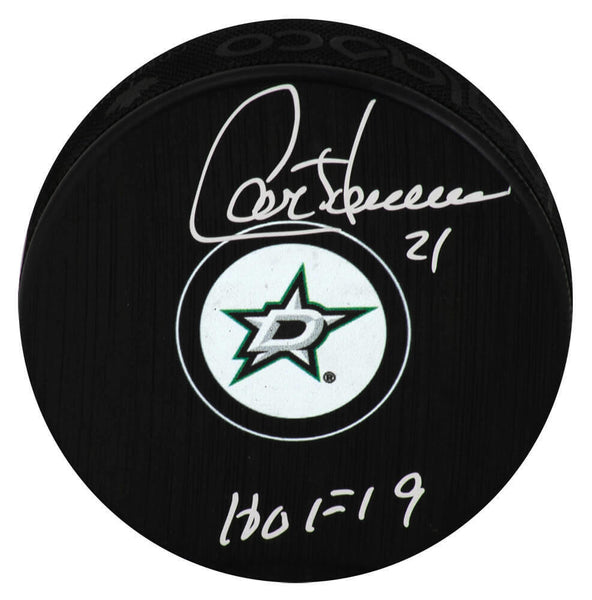 Guy Carbonneau Signed Dallas Stars Hockey Puck w/HOF'19 - (SCHWARTZ COA)
