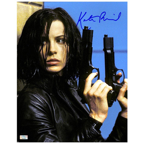 Kate Beckinsale Autographed Underworld Selene Locked and Loaded 11x14 Photo