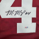 Framed Autographed/Signed Marquis Maze 35x39 Alabama Red College Jersey PSA COA