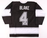 Rob Blake Signed Los Angeles Kings Jersey (Beckett) Stanley Cup Champ & 2014 HOF