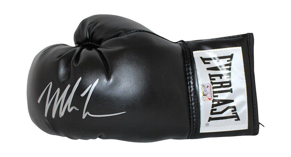 Mike Tyson Autographed/Signed Black Left Everlast Boxing Glove Fitterman 31078