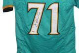 Tony Boselli Autographed/Signed Pro Style Teal XL Jersey BAS 33188