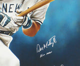 Don Mattingly Signed New York Yankees MLB Wrapped Canvas Artwork LE 4/23- Hitman