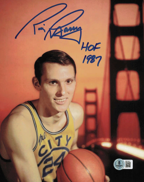 Rick Barry Autographed Signed 8x10 Photo Warriors "HOF 1987" Beckett QR #BS12917