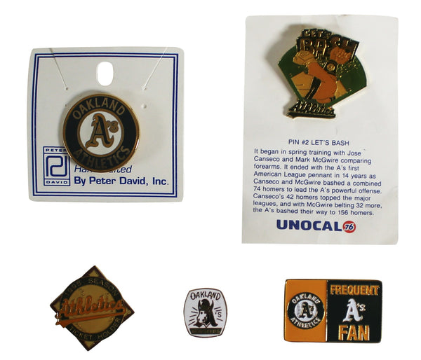 Athletics Assorted Collector Pin Set Un-signed 10