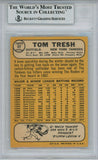 Tom Tresh Autographed 1968 Topps #69 Trading Card Beckett Slab 38449