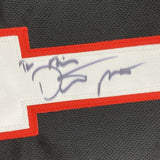 Autographed/Signed DUSTIN POIRIER UFC MMA Black Jersey Shirt PSA COA Auto