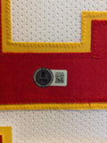 FRAMED KANSAS CITY CHIEFS TRENT MCDUFFIE AUTOGRAPHED SIGNED JERSEY BECKETT HOLO