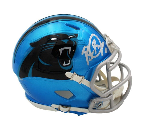 Brian Burns Signed Carolina Panthers Speed Flash NFL Mini Helmet