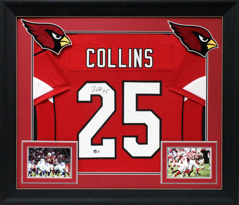 Zaven Collins Authentic Signed Red Pro Style Framed Jersey BAS Witnessed