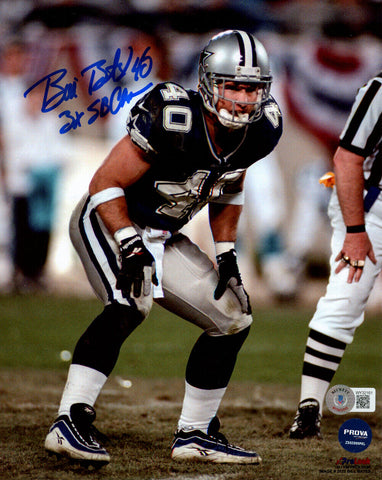 Bill Bates Autographed/Signed Dallas Cowboys 8x10 Photo Beckett 40480