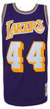 Jerry West Signed Lakers Purple 71-72 T/B M&N Swingman Jersey w/HOF YRs (SS COA)