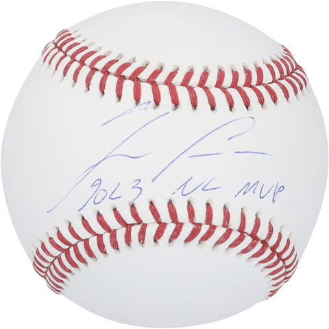 Ronald Acuna Jr. Autographed "2023 NL MVP" Braves Official MLB Baseball Fanatics