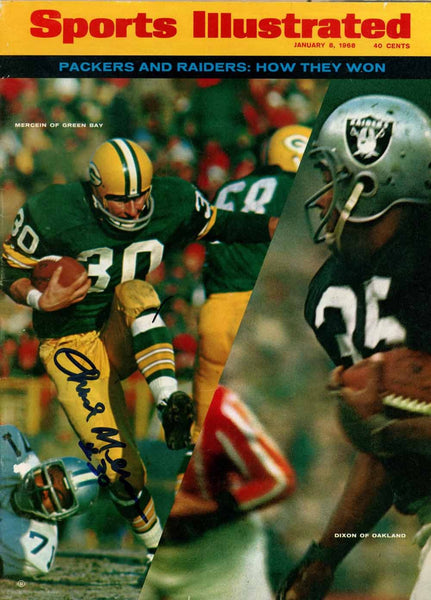 Chuck Mercein Signed Magazine Packers Sports Illustrated 1/8/1968 BAS 50706