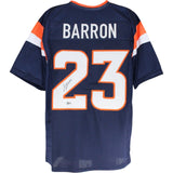 Jahdae Barron Autographed Pro Style Size XL Blue Jersey Beckett Witness 54013