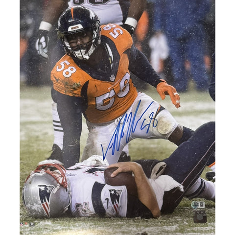 Von Miller Autographed Denver Broncos 16x20 Photo Beckett Witness 54695