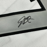 Autographed/Signed Geno Smith Oakland White Color Rush Jersey Beckett BAS COA