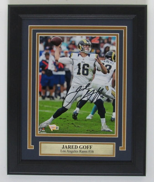 Jared Goff L.A. Rams Signed/Framed 8x10 Color Photo Fanatics 140850