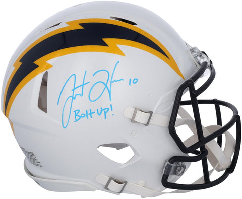 Autographed Justin Herbert Los Angeles Chargers Helmet Item#13376108 COA