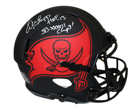 Warren Sapp Signed Tampa Bay Bucs Eclipse Authentic Helmet w/insc BAS 40046