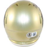 Travis Hunter Autographed Colorado Buffaloes Mini Helmet Heisman Beckett 51426