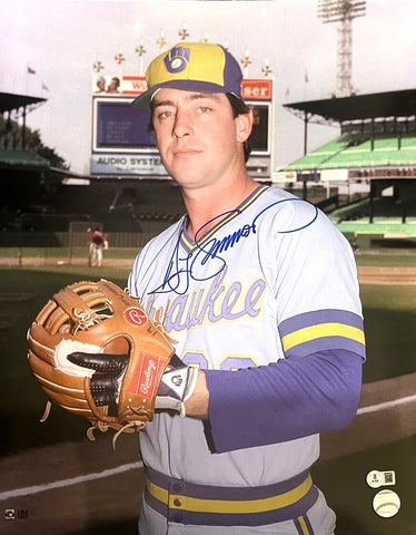Brewers Hall of Famer TED SIMMONS Signed 16x20 Photo #1 AUTO - BAS