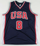 Tim Hardaway Signed Team USA Jersey (PSA COA) 2000 Olympic Team / Point Guard