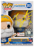 Ryan Leaf Signed Chargers SANTA Funko Pop Doll #203 - (SCHWARTZ COA)