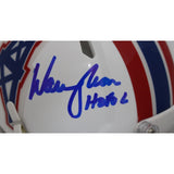 Warren Moon Signed Houston Oilers TB Mini Helmet HOF Beckett 44756