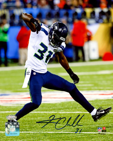 KAM CHANCELLOR AUTOGRAPHED 8X10 PHOTO SEAHAWKS SB 48 SB XLVIII MCS 220837