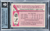 Rangers Tomas Sandstrom Authentic Signed 1987 Topps #28 Card BAS Slabbed